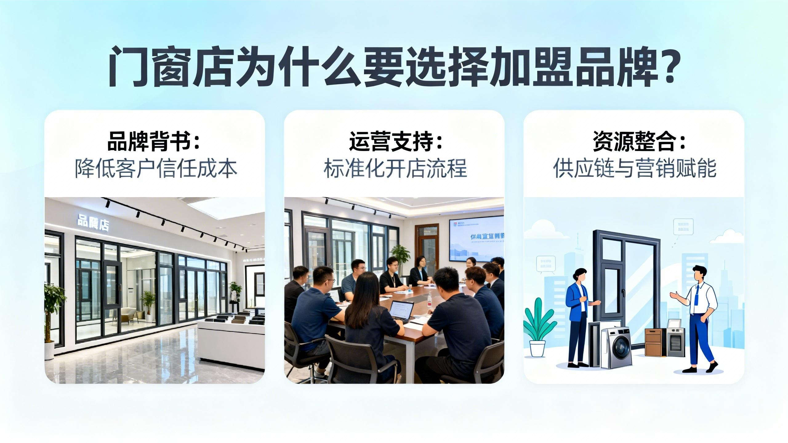 門窗店為什么要選擇加盟品牌？