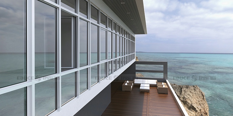 伊盾系統窗是如何實現隔音隔熱的？看看你就知道了！柏林時光平開窗-110mm 效果圖